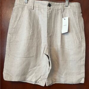 Men’s ONS 100% Linen Flint Gray Shorts